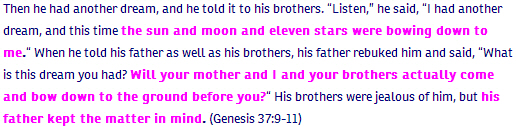 Genesis ch 37 verse 9